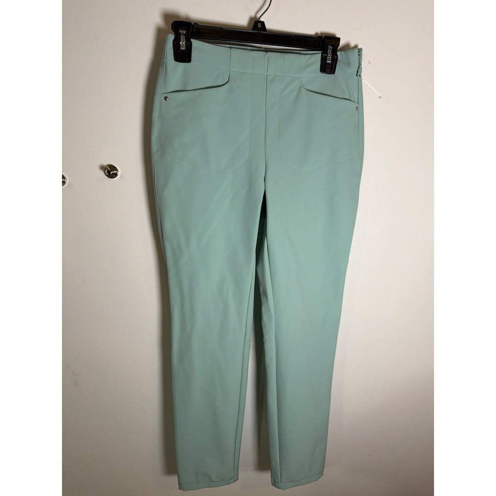 RLX Ralph Lauren Womens Mint Green Golf Pants Slim Fit Side Zip Size 2P